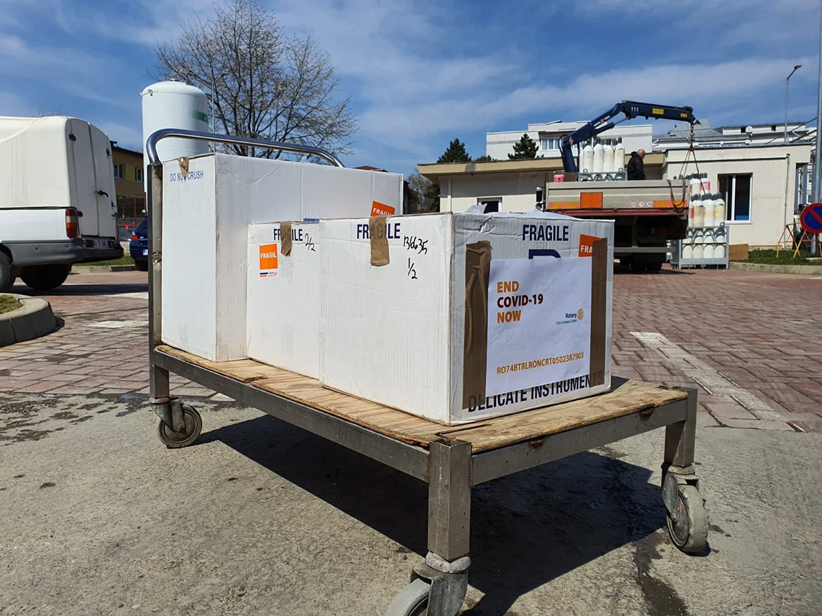 Două aparate de ventilație mecanică Crossvent 4+ pentru Spitalul Județean de Urgență Sfântul Ioan cel Nou din Suceava